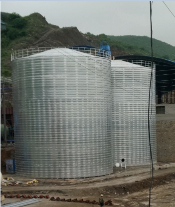 逊克粮食钢板仓的安装全过程不用热焊接